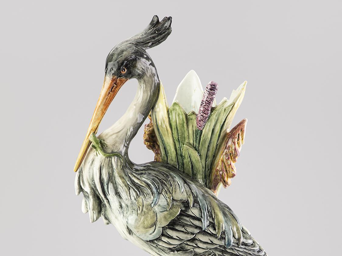 Figura en forma de garza