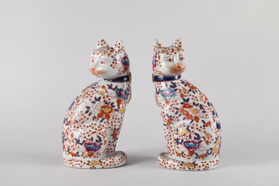 Gatos japoneses Imarí. Período Edo tardío mediados siglo XIX