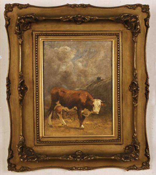 Paisaje con una vaca