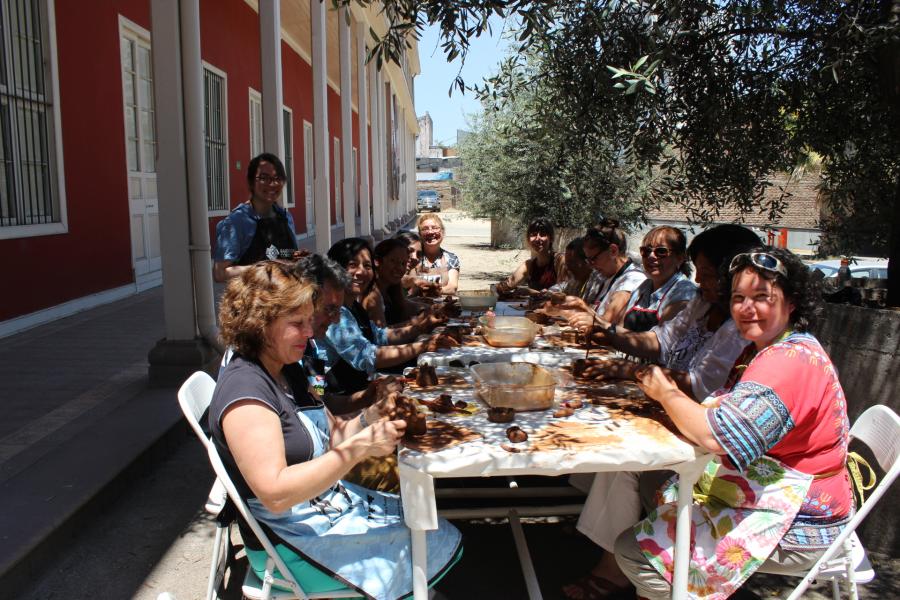 Taller de modelado en greda