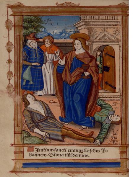 Santo con cáliz en la mano Santo con cáliz en la mano