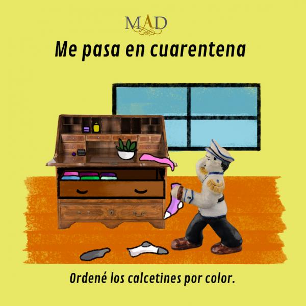 Ordené los calcetines por color