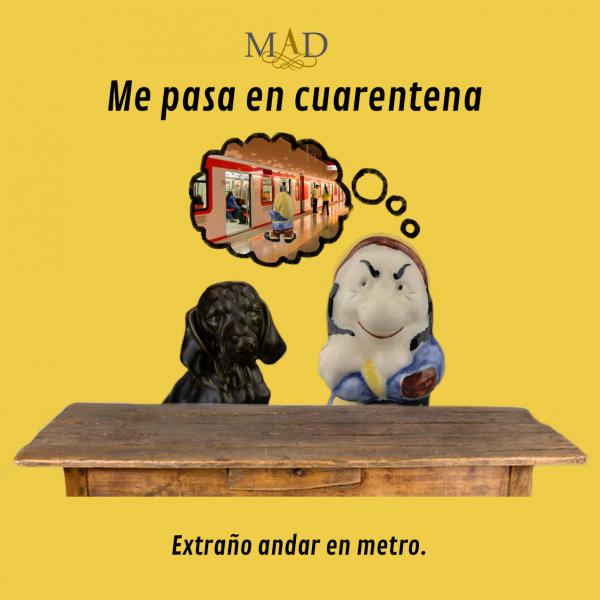 Extraño andar en metro