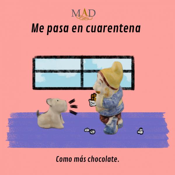 Como más chocolate