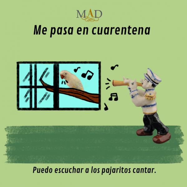 Puedo escuchar  a los pajaritos cantar