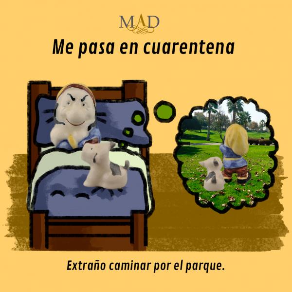 Extraño caminar por el parque